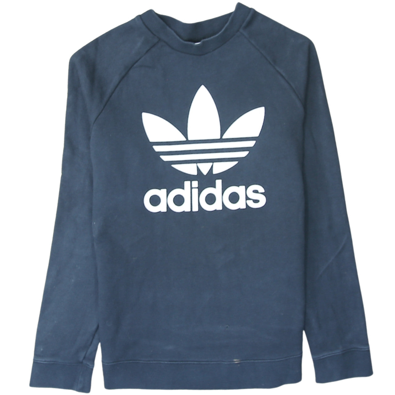 Womens UK Size 14 adidas Blue Pullover Sweatshirt