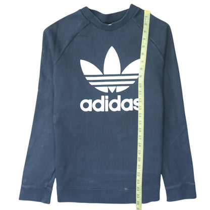 Womens UK Size 14 adidas Blue Pullover Sweatshirt