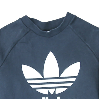 Womens UK Size 14 adidas Blue Pullover Sweatshirt