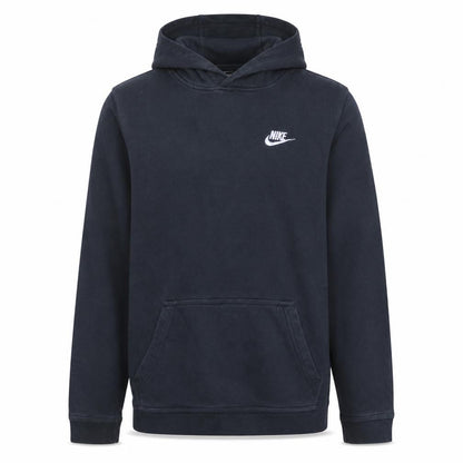 Nike Boys Black XL Pullover Hoodie with Embroidered Logo