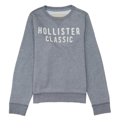Womens UK Size XL Hollister Grey Pullover Sweatshirt