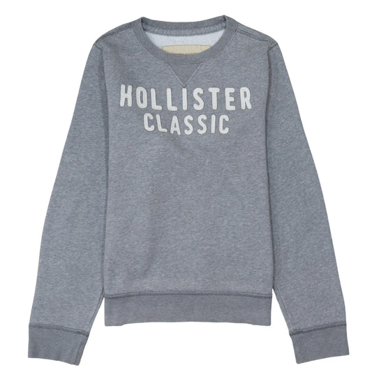 Womens UK Size XL Hollister Grey Pullover Sweatshirt