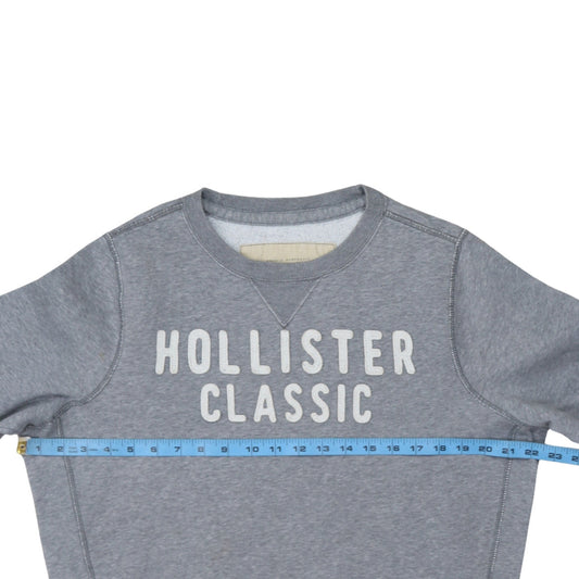 Womens UK Size XL Hollister Grey Pullover Sweatshirt