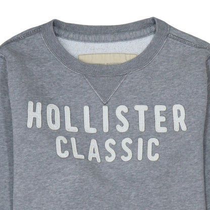 Womens UK Size XL Hollister Grey Pullover Sweatshirt