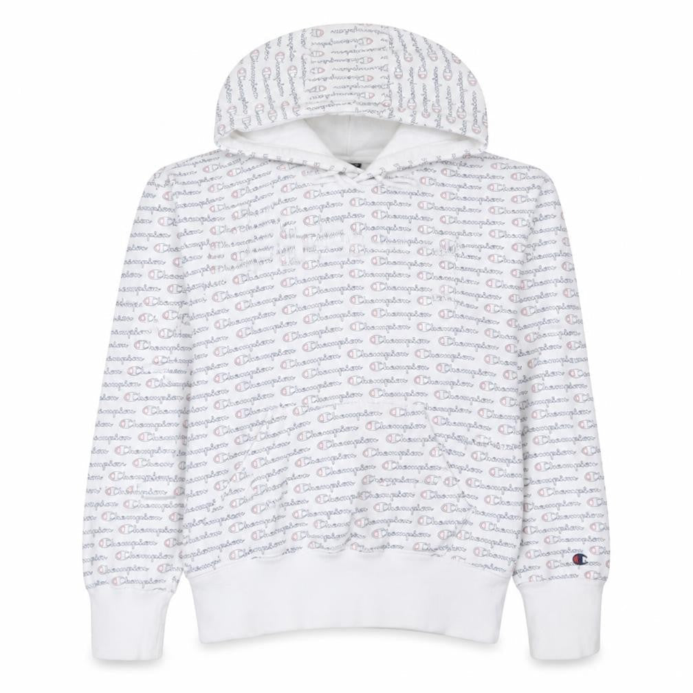 Womens UK Size S Champion White Pullover Hoodie