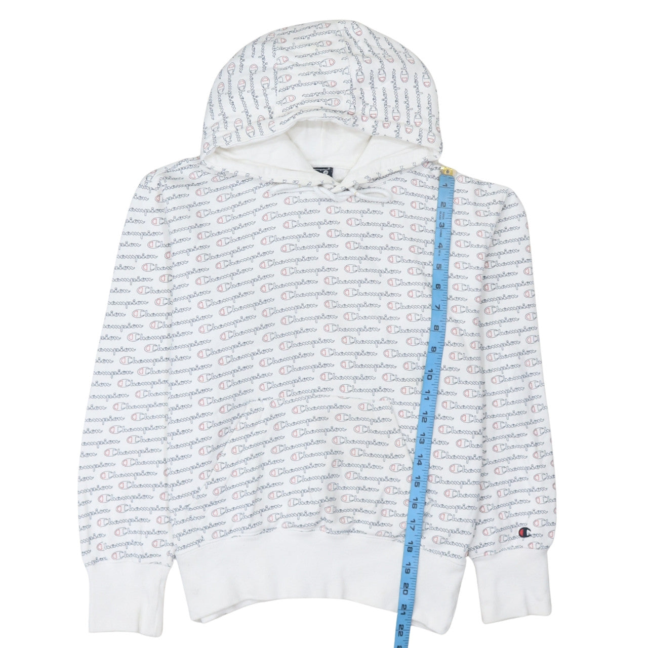 Womens UK Size S Champion White Pullover Hoodie