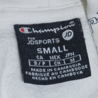 Womens UK Size S Champion White Pullover Hoodie