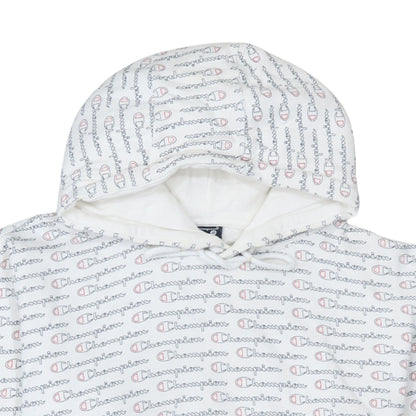 Womens UK Size S Champion White Pullover Hoodie