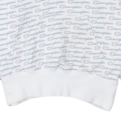Womens UK Size S Champion White Pullover Hoodie