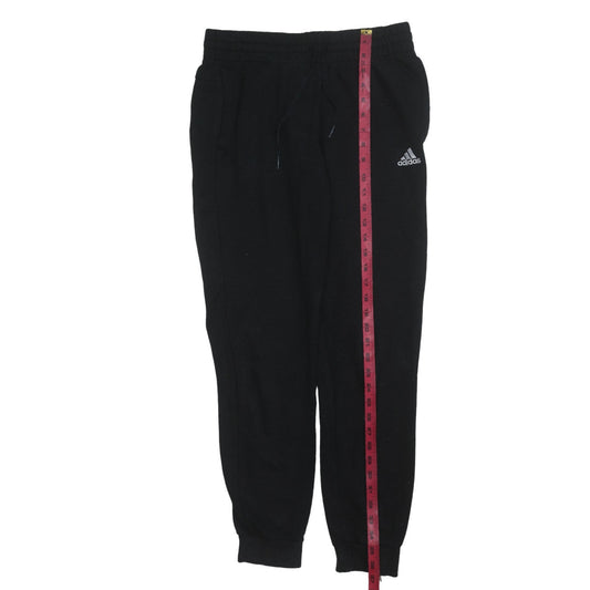 adidas Womens Black Jogger Sweatpants S Regular Fit Fleece Activewear