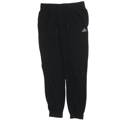 adidas Womens Black Jogger Sweatpants S Regular Fit Fleece Activewear