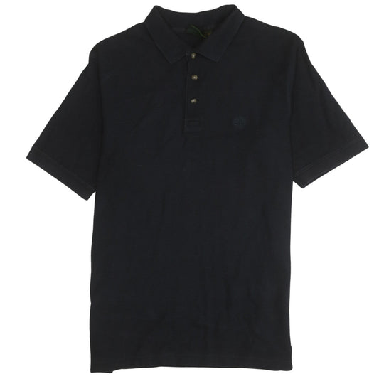 Timberland Mens Black Regular Fit Cotton Short Sleeve Polo Shirt M
