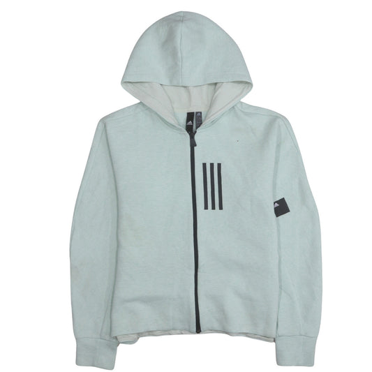 Womens UK Size XL adidas Grey Full Zip Hoodie
