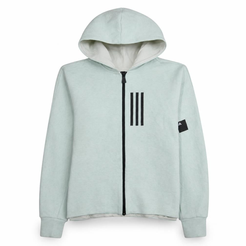 Womens UK Size XL adidas Grey Full Zip Hoodie