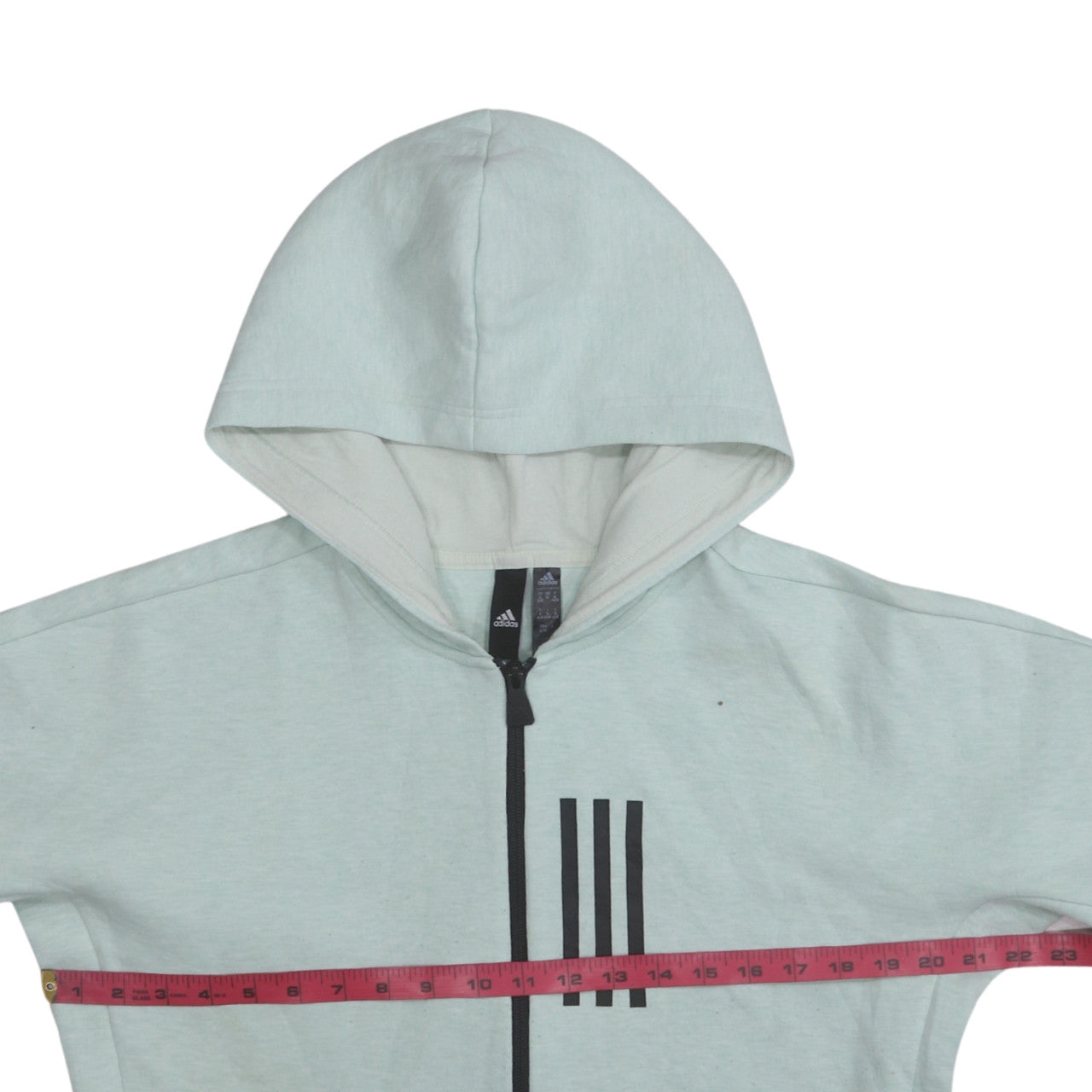 Womens UK Size XL adidas Grey Full Zip Hoodie