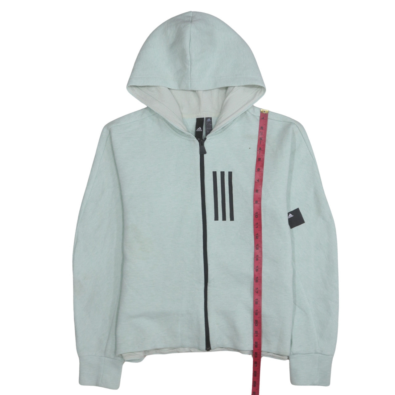 Womens UK Size XL adidas Grey Full Zip Hoodie