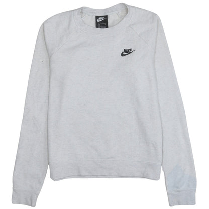 Womens UK Size S Nike Grey Pullover Sweatshirt