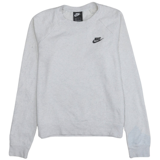 Womens UK Size S Nike Grey Pullover Sweatshirt