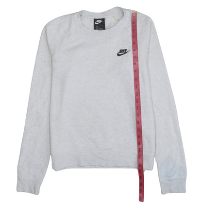 Womens UK Size S Nike Grey Pullover Sweatshirt
