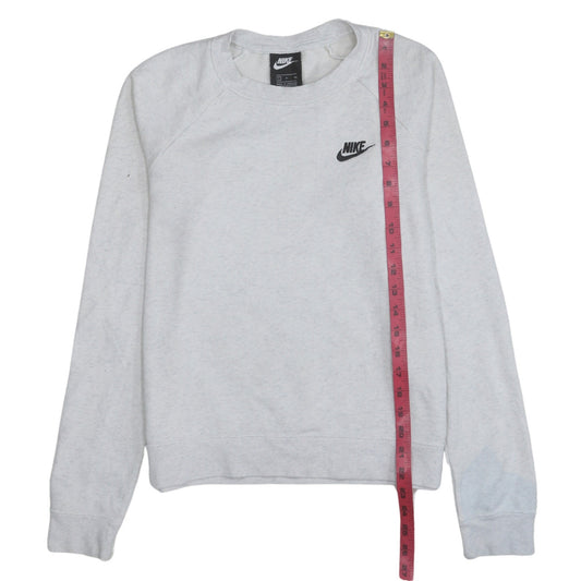 Womens UK Size S Nike Grey Pullover Sweatshirt