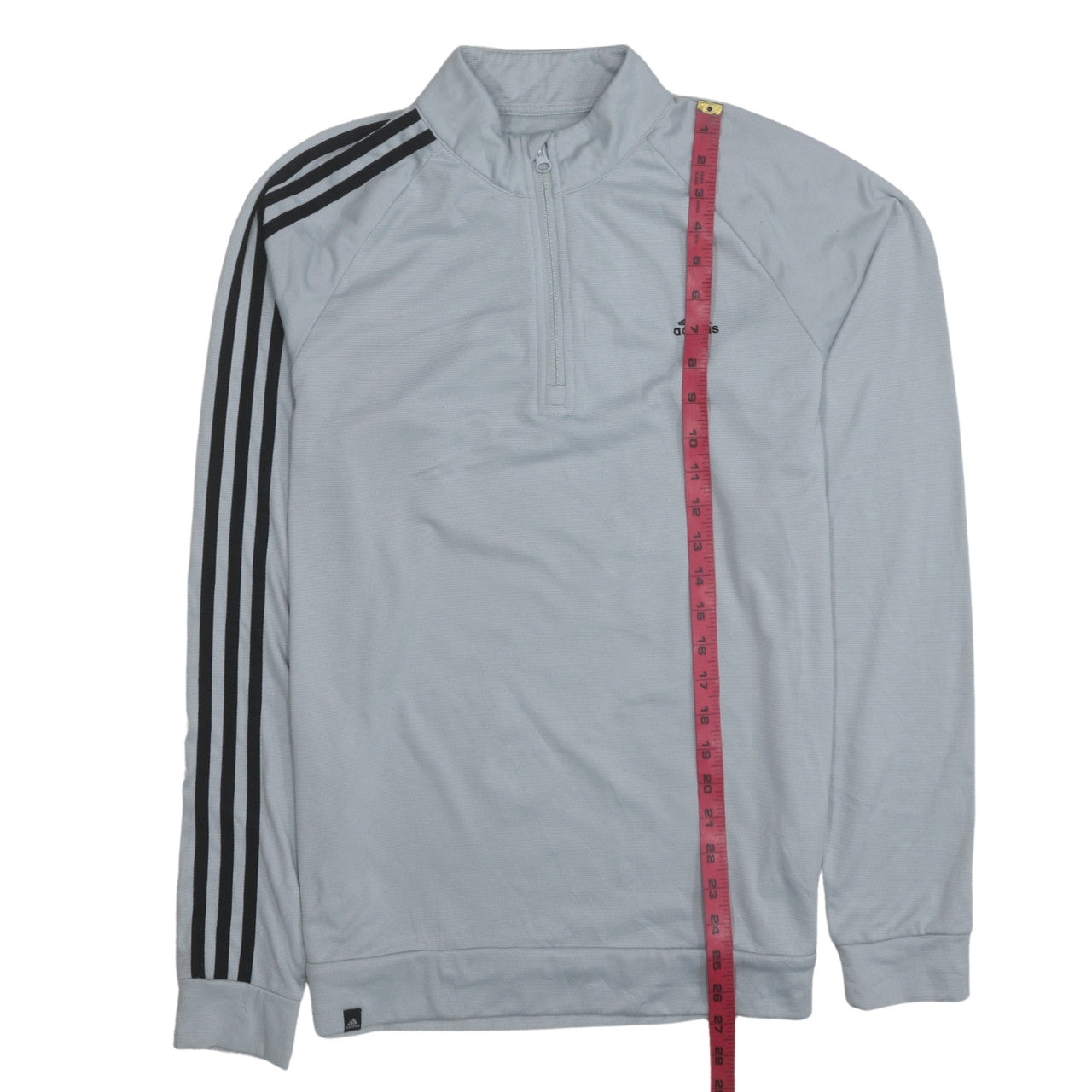 Mens UK Size S adidas Grey 1/2 Zip Sweatshirt