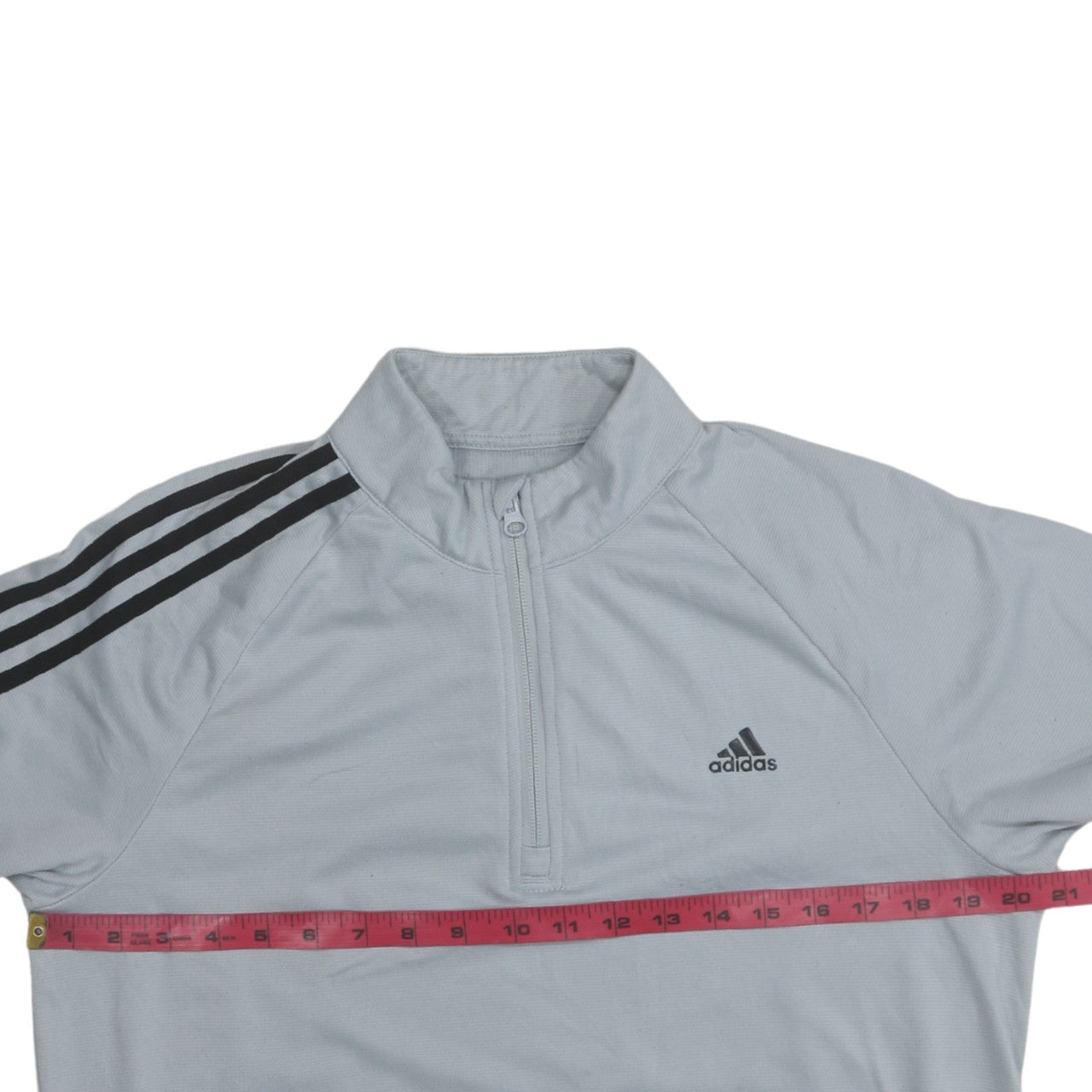 Mens UK Size S adidas Grey 1/2 Zip Sweatshirt
