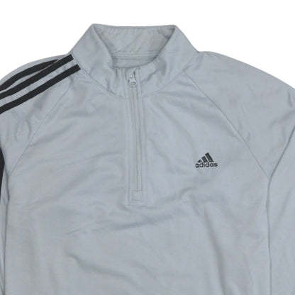 Mens UK Size S adidas Grey 1/2 Zip Sweatshirt