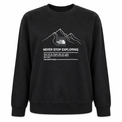 Womens UK Size S The North Face Black Pullover Sweatshirt
