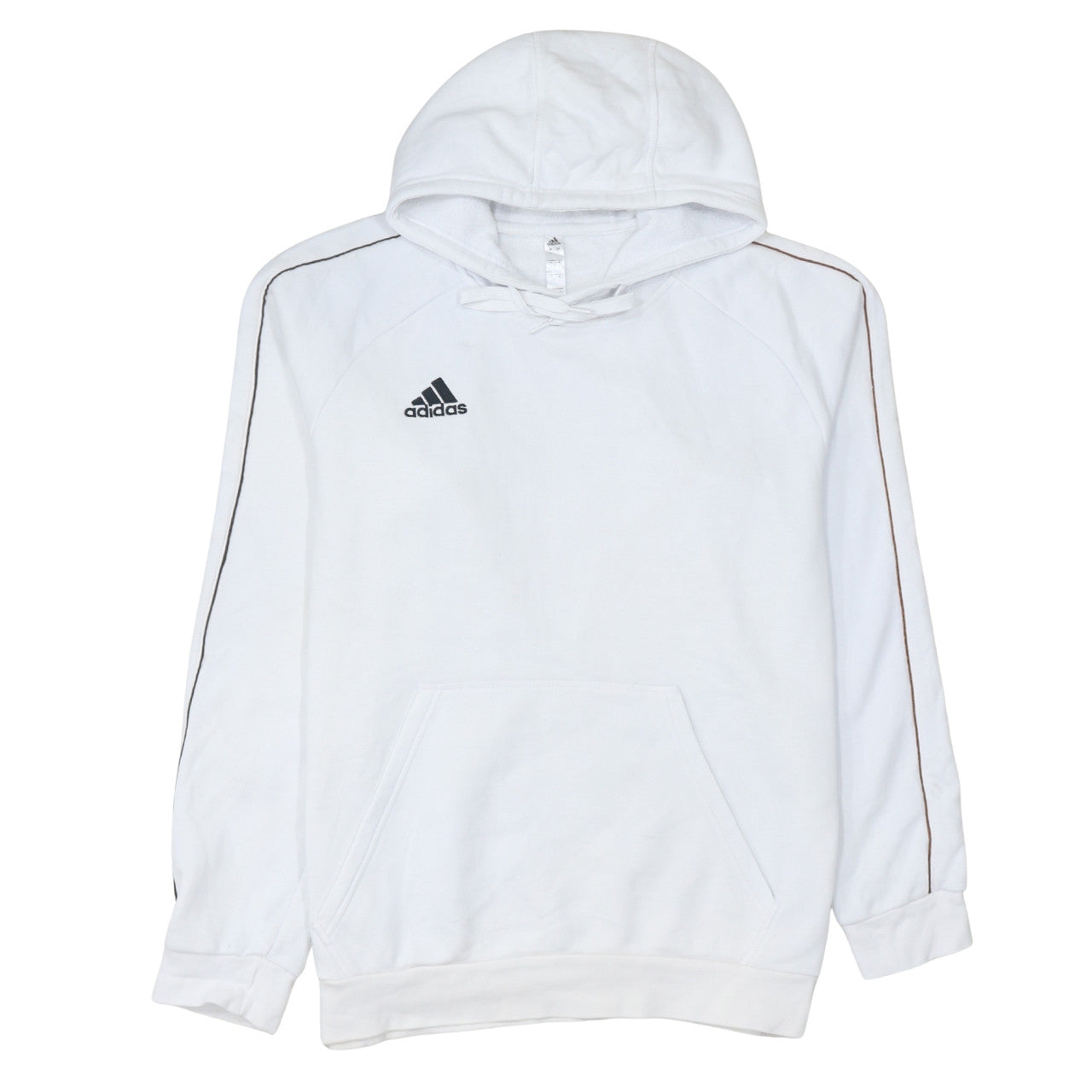 Mens UK Size L adidas White Pullover Hoodie