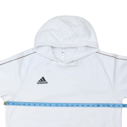 Mens UK Size L adidas White Pullover Hoodie