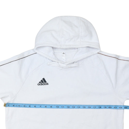 Mens UK Size L adidas White Pullover Hoodie