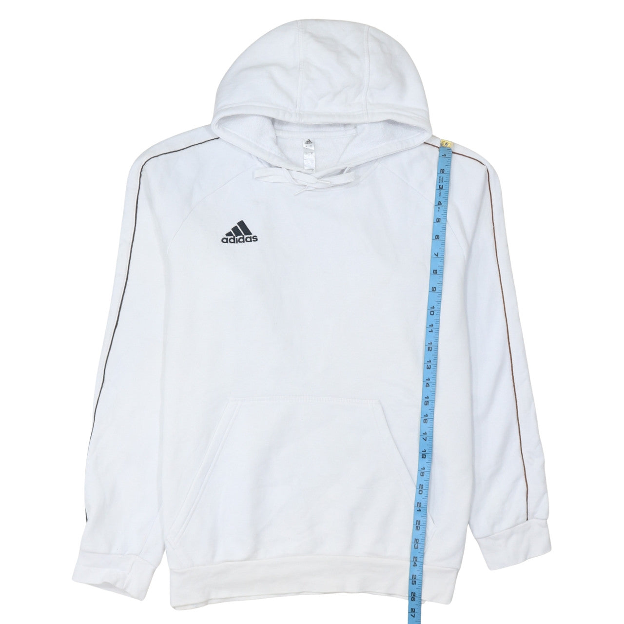 Mens UK Size L adidas White Pullover Hoodie