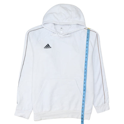 Mens UK Size L adidas White Pullover Hoodie
