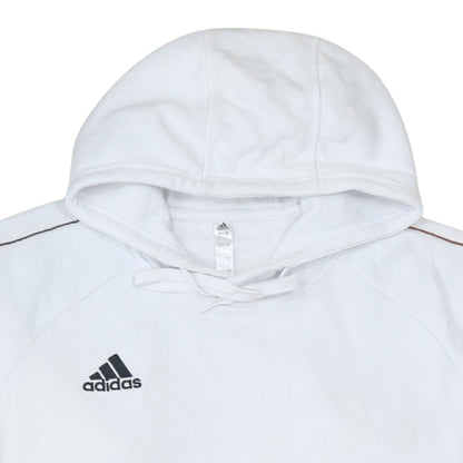 Mens UK Size L adidas White Pullover Hoodie