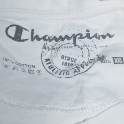 Champion Men's White XXL Crew Neck Cotton T-Shirt