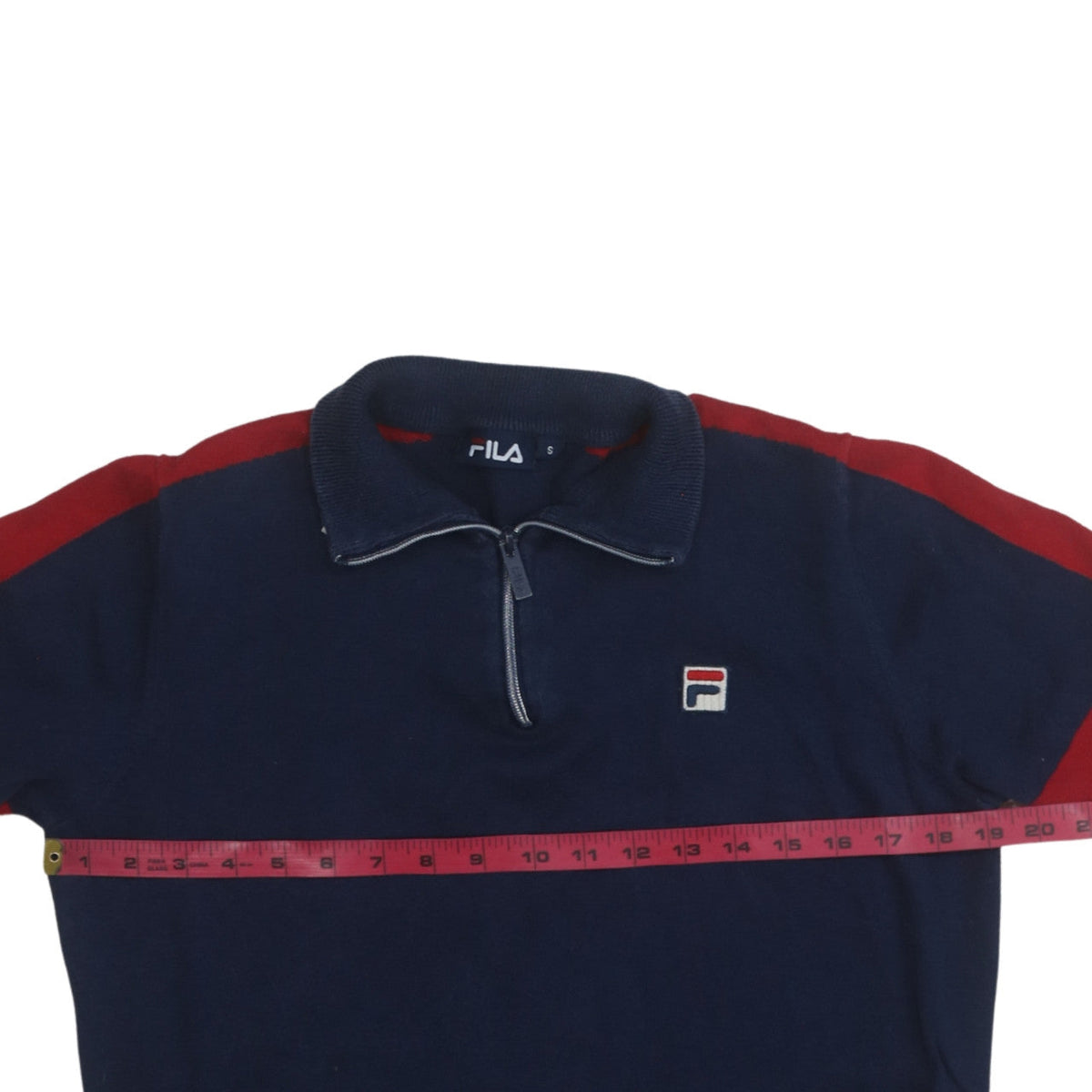 Mens UK Size S FILA Blue Henley Sweatshirt