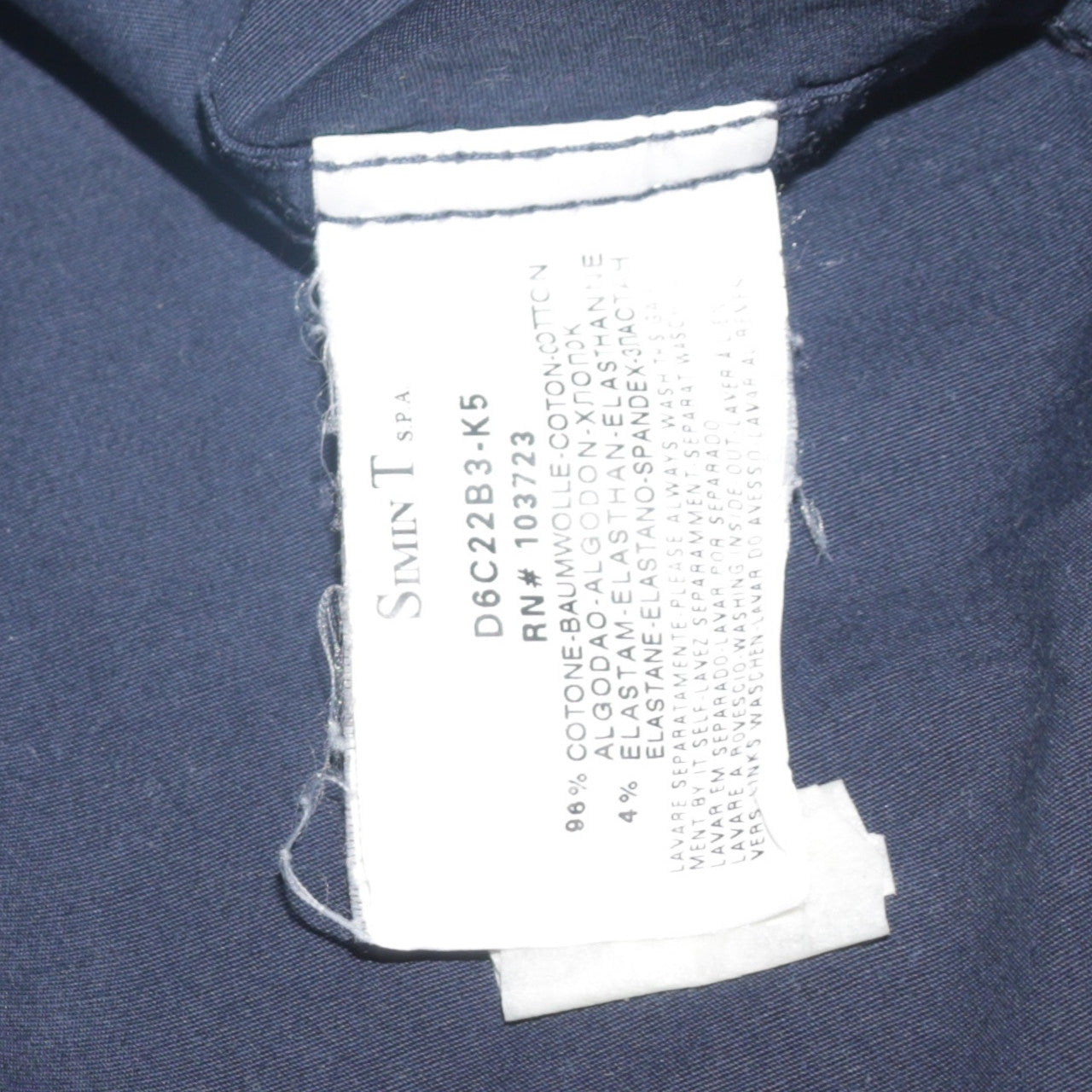 Armani Jeans Men's Blue Cotton Long Sleeve Button-Up Shirt L