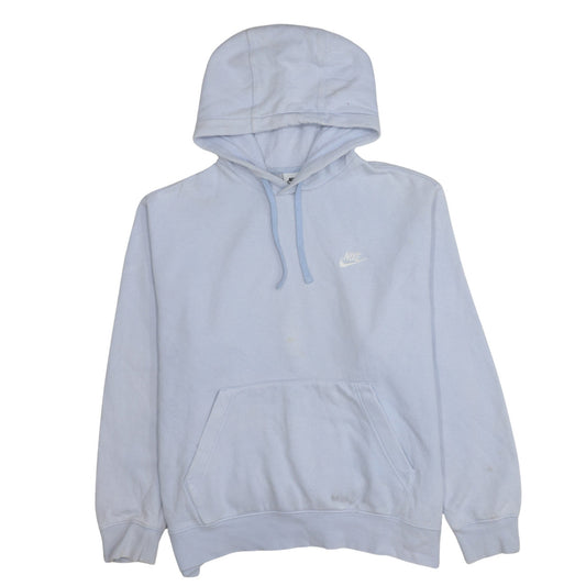 Womens UK Size L Nike Blue Pullover Hoodie