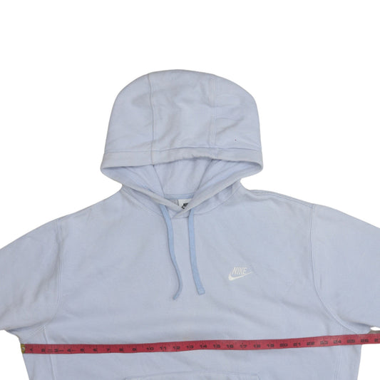 Womens UK Size L Nike Blue Pullover Hoodie