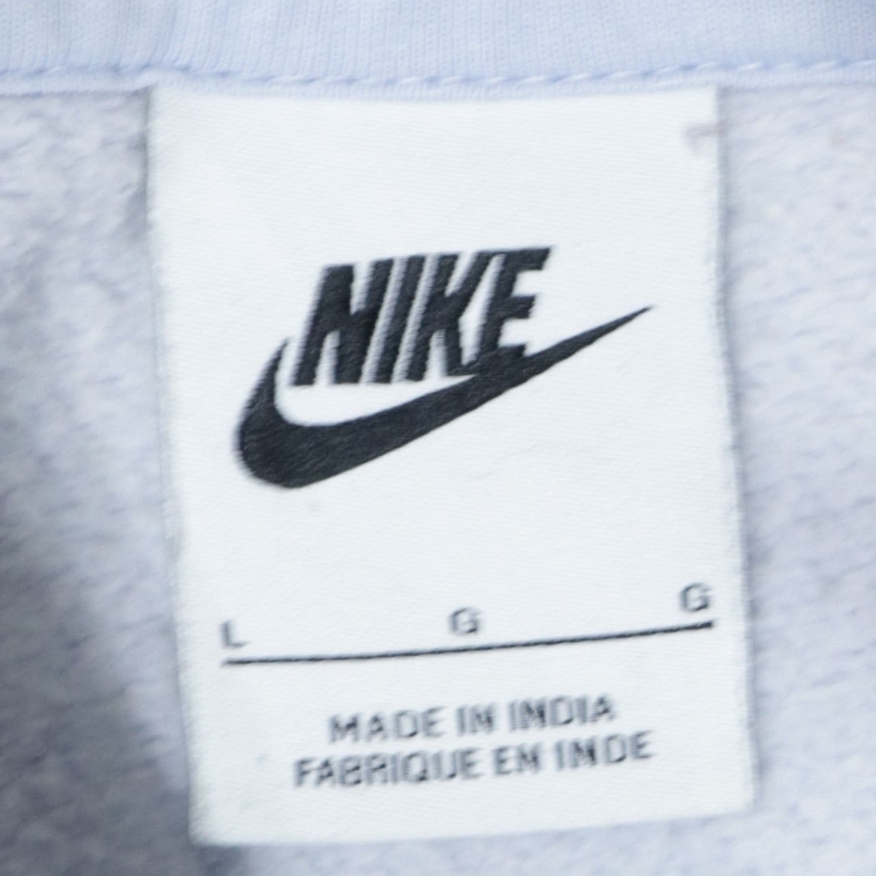 Womens UK Size L Nike Blue Pullover Hoodie