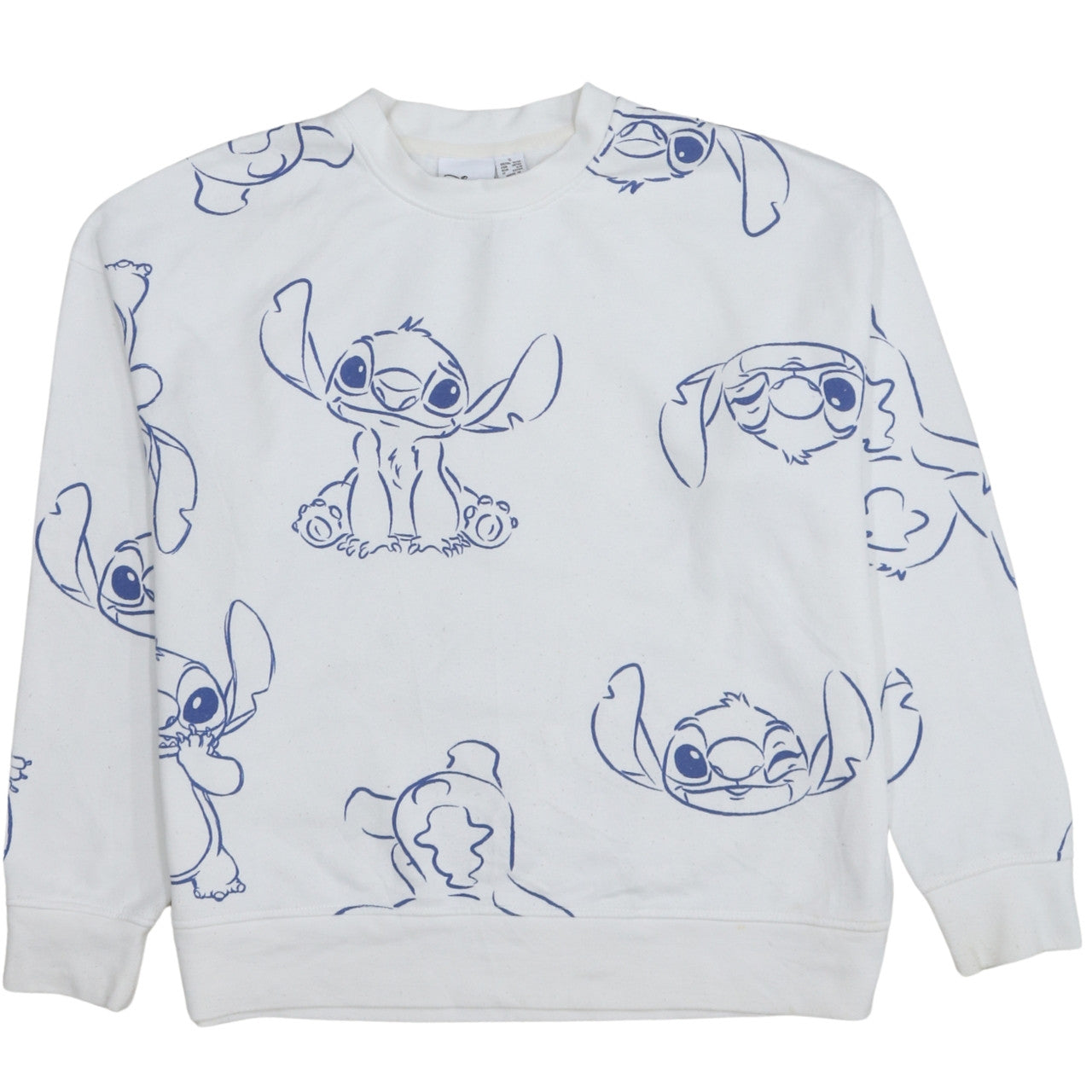 Womens UK Size S Disney White Pullover Sweatshirt
