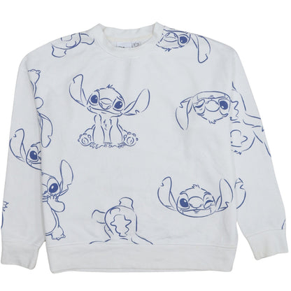 Womens UK Size S Disney White Pullover Sweatshirt