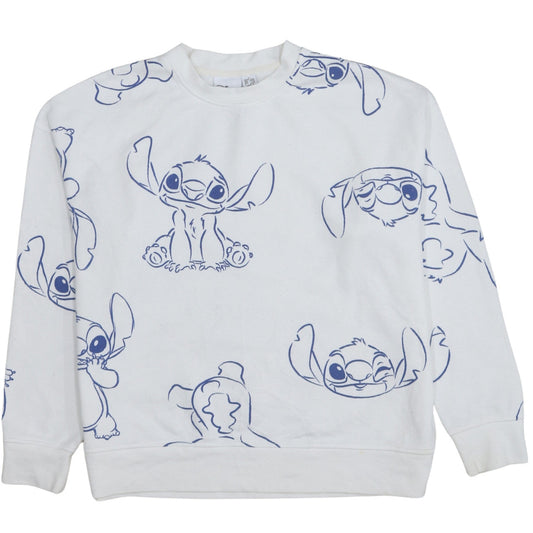 Womens UK Size S Disney White Pullover Sweatshirt