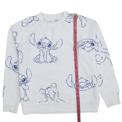 Womens UK Size S Disney White Pullover Sweatshirt