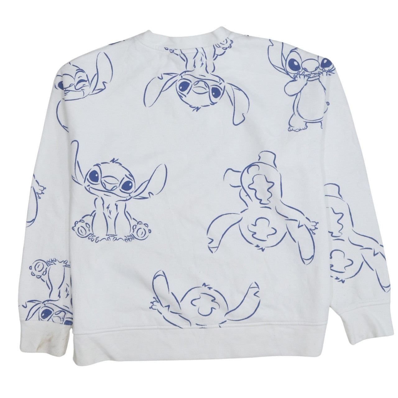Womens UK Size S Disney White Pullover Sweatshirt