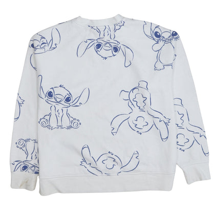 Womens UK Size S Disney White Pullover Sweatshirt