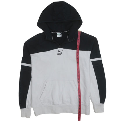 Mens UK Size M PUMA Multicoloured 1/2 Zip Hoodie