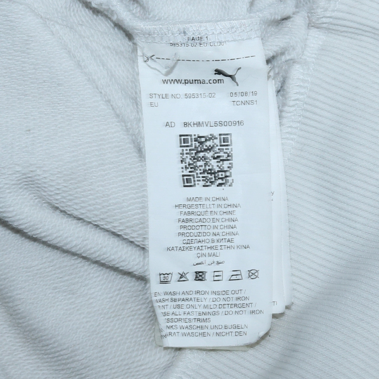 Mens UK Size M PUMA Multicoloured 1/2 Zip Hoodie