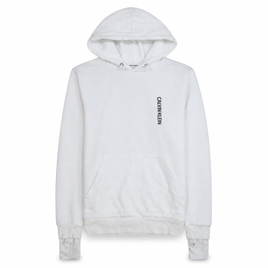 Womens UK Size M Calvin Klein Jeans White Pullover Hoodie