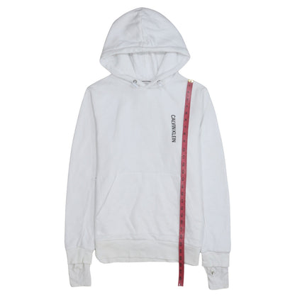 Womens UK Size M Calvin Klein Jeans White Pullover Hoodie
